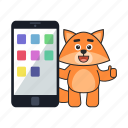 fox, phone, smartphone, app