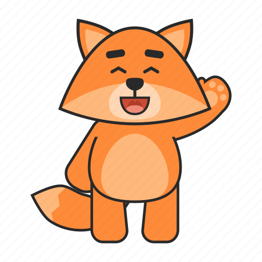 Fox, greeting, hello icon - Download on Iconfinder