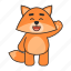 fox, greeting, hello 
