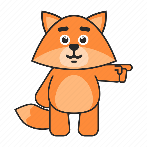 Fox, point, right icon - Download on Iconfinder