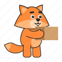 fox, package, box, delivery