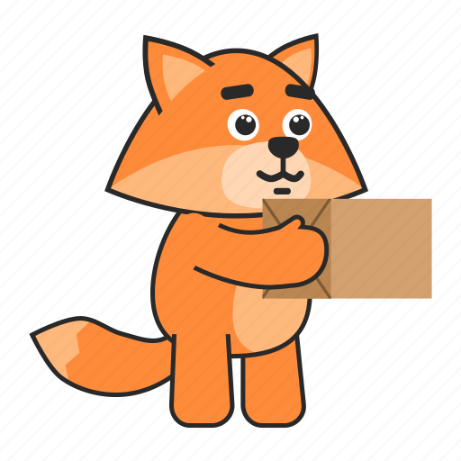 Fox, package, box, delivery icon - Download on Iconfinder
