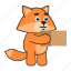 fox, package, box, delivery 