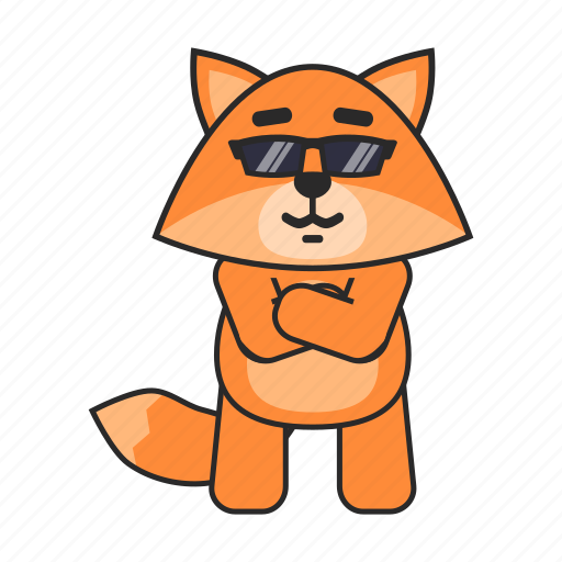 Fox, sunglasses, cool icon - Download on Iconfinder