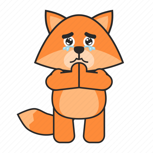 Fox, begging, cute, cry icon - Download on Iconfinder
