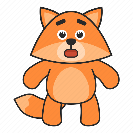 Fox, surprised, shock, scare icon - Download on Iconfinder