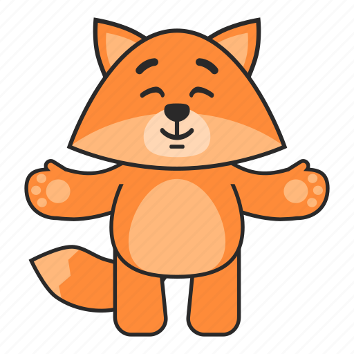Fox, welcome, gesture, cute icon - Download on Iconfinder