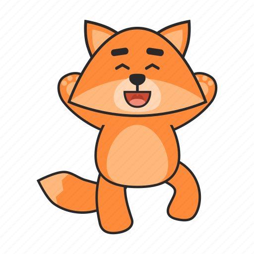 Fox, celebrate, cheerful, happy icon - Download on Iconfinder