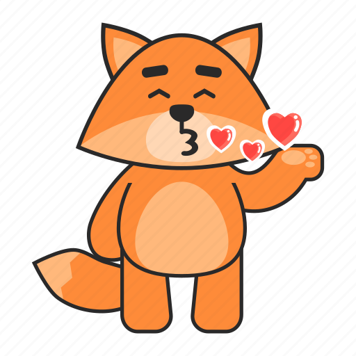 Fox, kiss, love icon - Download on Iconfinder on Iconfinder