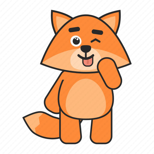 Fox, tongue, silly, cute icon - Download on Iconfinder