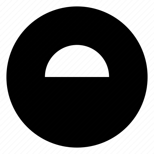 Circle, half, round, slice, split, userinterface icon - Download on Iconfinder