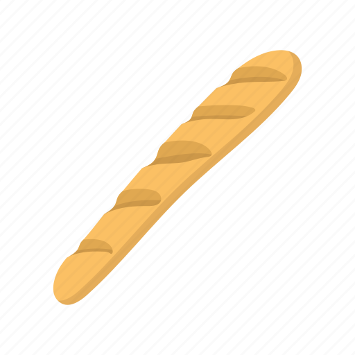 Baguette, bakery, bread, cartoon, food, french, loaf icon - Download on Iconfinder