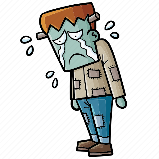 Frankenstein, funny, sad, cry, emotion, character, expression icon - Download on Iconfinder