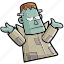 frankenstein, funny, character, expression, cute, halloween, cartoon 