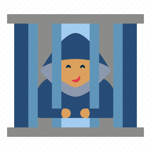 Prison, hacker, fraud, fraudulent, cyber, fraudster icon - Download on Iconfinder