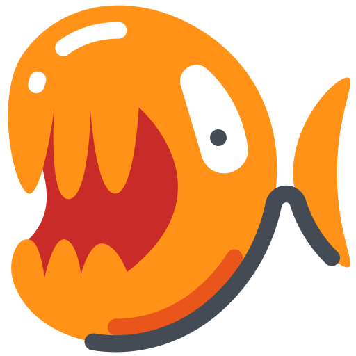 Adanger, emoji, fish, freak, piranha icon - Free download