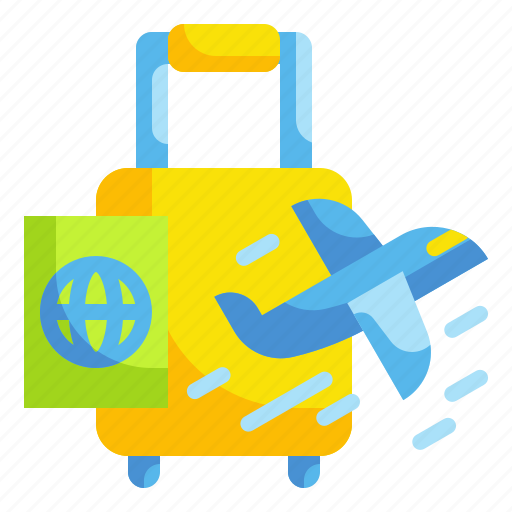 Airport, backpack, flight, jaunt, plane, transport, travel icon - Download on Iconfinder