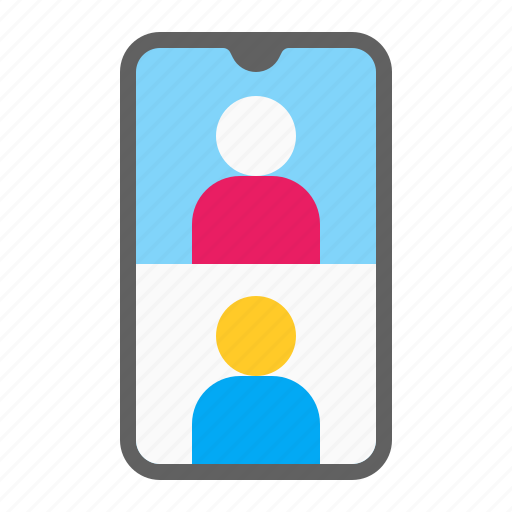 Call, freelancer, meeting, online, smartphone, video, work from home icon - Download on Iconfinder