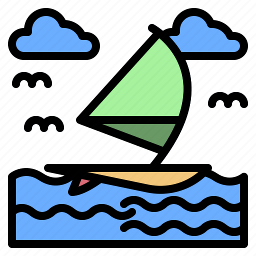 Freetime, windsurf, surf, watersport, sport icon - Download on Iconfinder