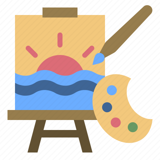 Freetime, painting, art, artclass, paint icon - Download on Iconfinder