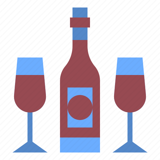 Freetime, wine, bottle, drink, glass, alcohol icon - Download on Iconfinder