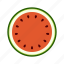cross section, fresh, fruit, high saturation, watermelon 