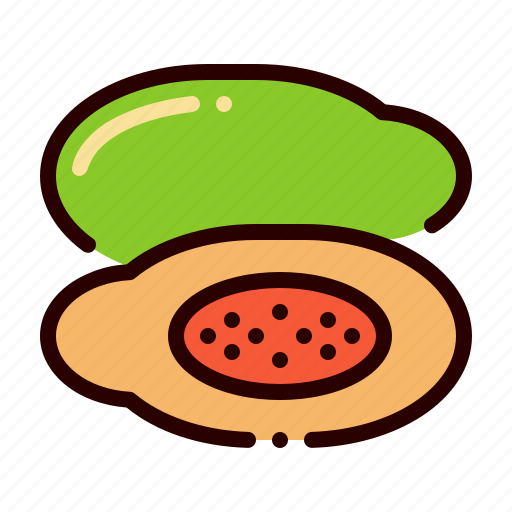 Food, fruit, healthy, papaya, vitamin icon - Download on Iconfinder