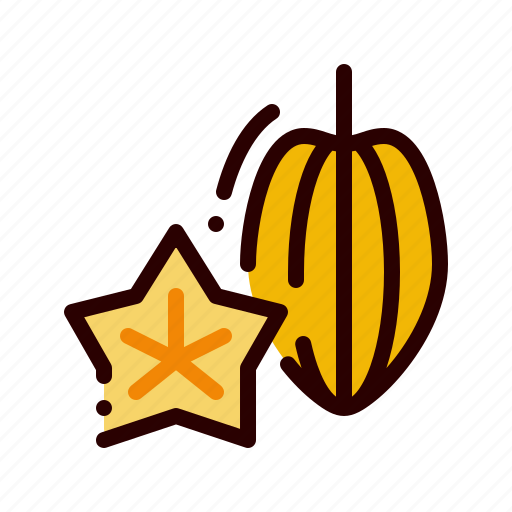 Carambola, food, fruit, healthy, star icon - Download on Iconfinder