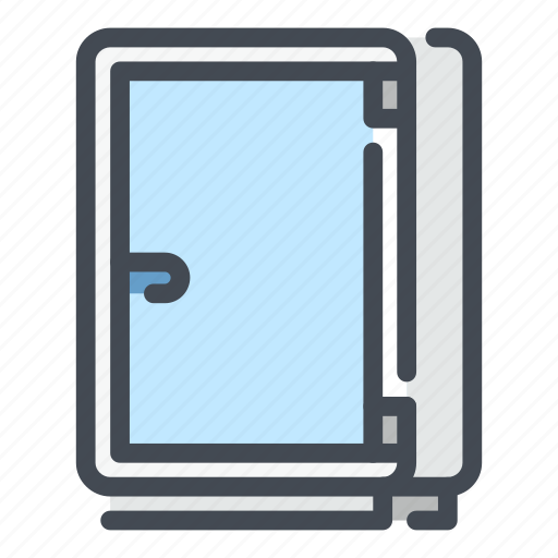 Fridge, refrigerator, freezer, kitchen, glass, door icon - Download on Iconfinder