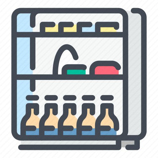 Fridge, refrigerator, freezer, kitchen, food icon - Download on Iconfinder