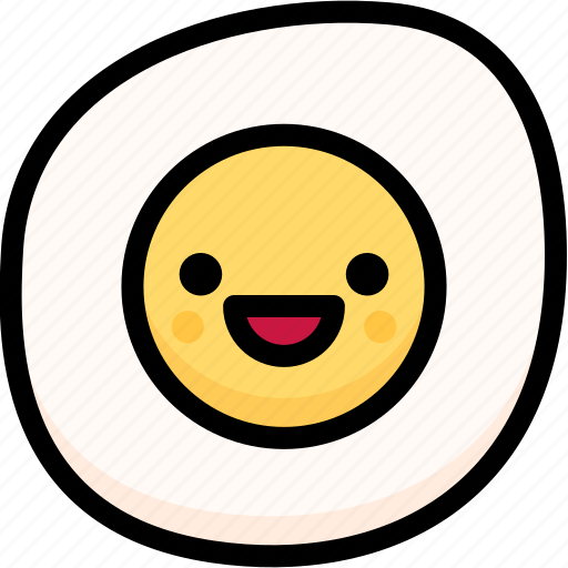 Emoji, emotion, expression, face, feeling, fried egg, happy icon - Download on Iconfinder