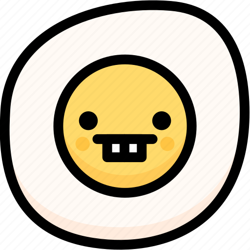 Emoji, emotion, expression, face, feeling, fried egg, nerd icon - Download on Iconfinder