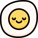 emoji, emotion, expression, face, feeling, fried egg, peace
