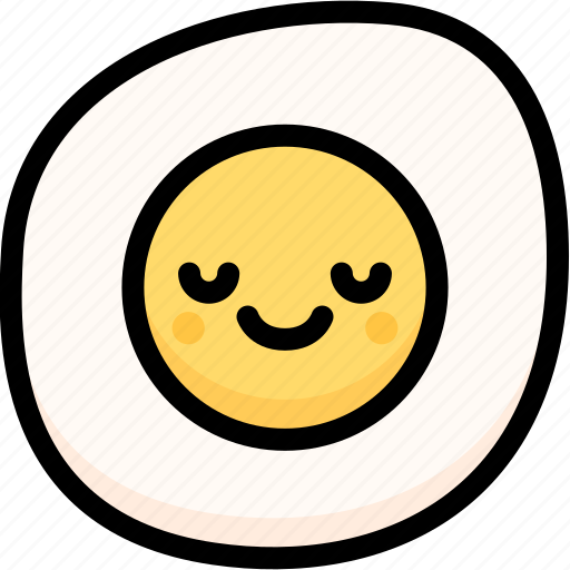 Emoji, emotion, expression, face, feeling, fried egg, peace icon - Download on Iconfinder