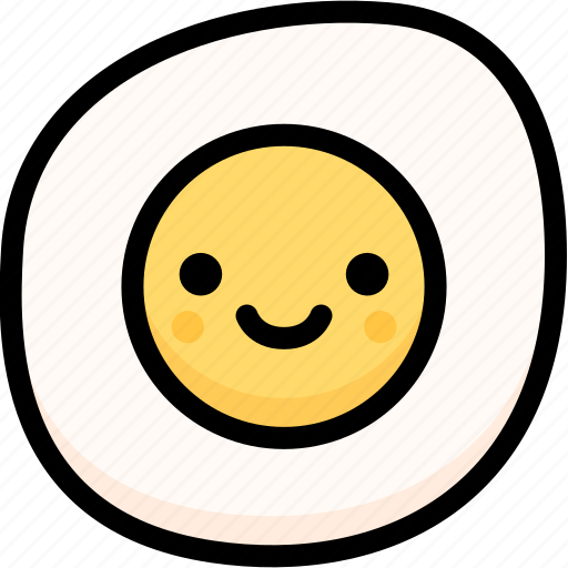 Emoji, emotion, expression, face, feeling, fried egg, smile icon - Download on Iconfinder