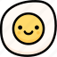 emoji, emotion, expression, face, feeling, fried egg, smile 