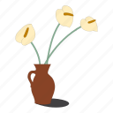 flower, vase 