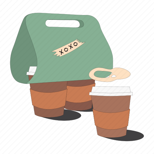 Paper, coffee, cups illustration - Download on Iconfinder
