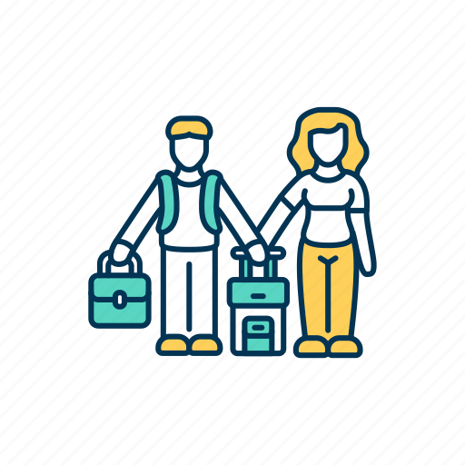 Travel, journey, vacation, couple icon - Download on Iconfinder