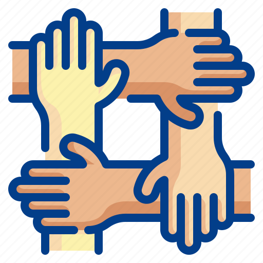 Team, hand, group, together, collaboration icon - Download on Iconfinder