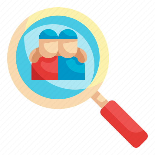 Find, friend, user, magnifying, glass icon - Download on Iconfinder