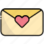 envelope, mail, letter, message, love, heart, communication 