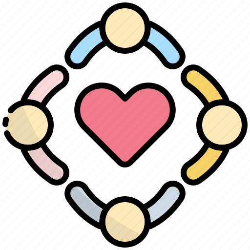 Friendship, people, happiness, hug, love, like, heart icon - Download on Iconfinder