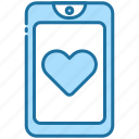 smartphone, mobile, phone, love, heart, communication, friendship