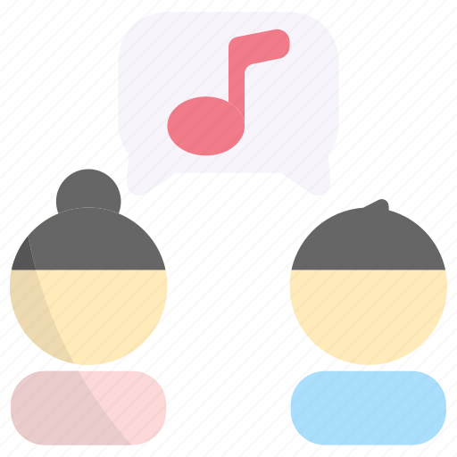 Music, multimedia, talk, conversation, friendship, friend, chat icon - Download on Iconfinder
