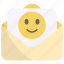 mail, email, message, smiley, friendship, envelope, expression 
