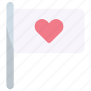 flag, love, heart, country, pin, valentine, friendship
