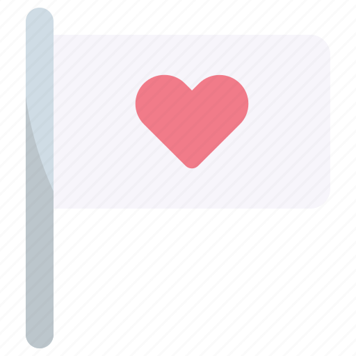 Flag, love, heart, country, pin, valentine, friendship icon - Download on Iconfinder
