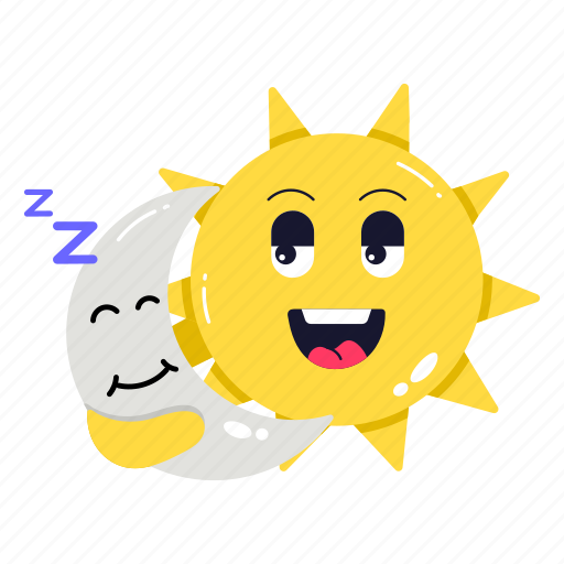 Best friends, friendship goal, day night, moon sun, celestial bodies icon - Download on Iconfinder