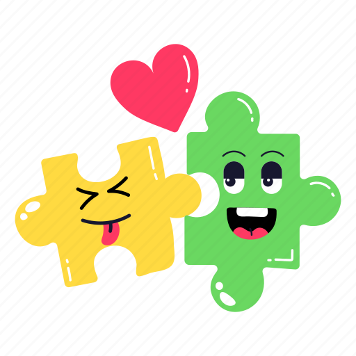 Puzzle game, puzzle pieces, jigsaw pieces, jigsaw puzzle, best friends icon - Download on Iconfinder